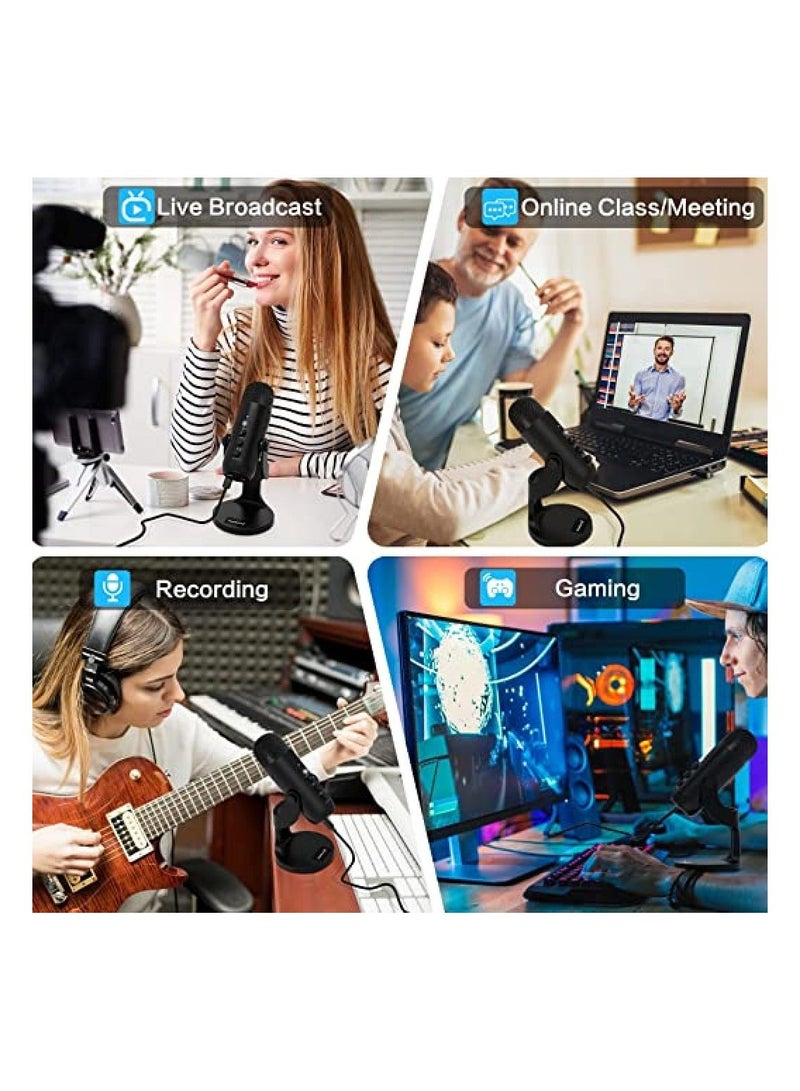 Jmary PW8 Professional Metal Voice Recording Usb Condenser Studio And Podcast Recording Gaming Microphones - Image 3