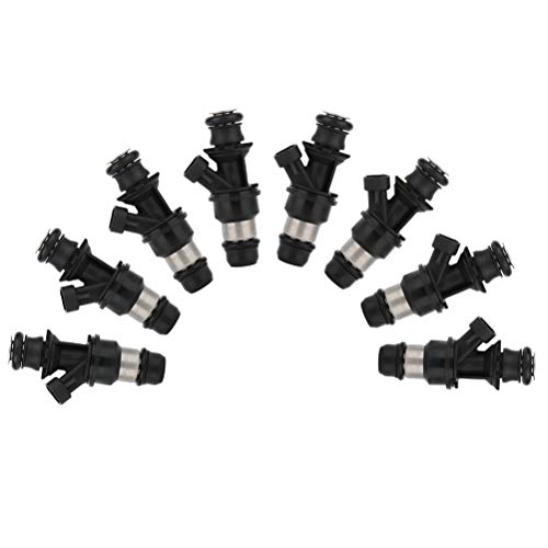 ROADFAR قطع حقن الوقود، مجموعة حقن الوقود من ROADFAR 3 ثقوب تناسب 8.1L 2001-2006 شيفروليه سيلفرادو 2500 HD، 8.1L 2001-2006 شيفروليه سيلفرادو 3500 25348180، عبوة من 8 - Image 1