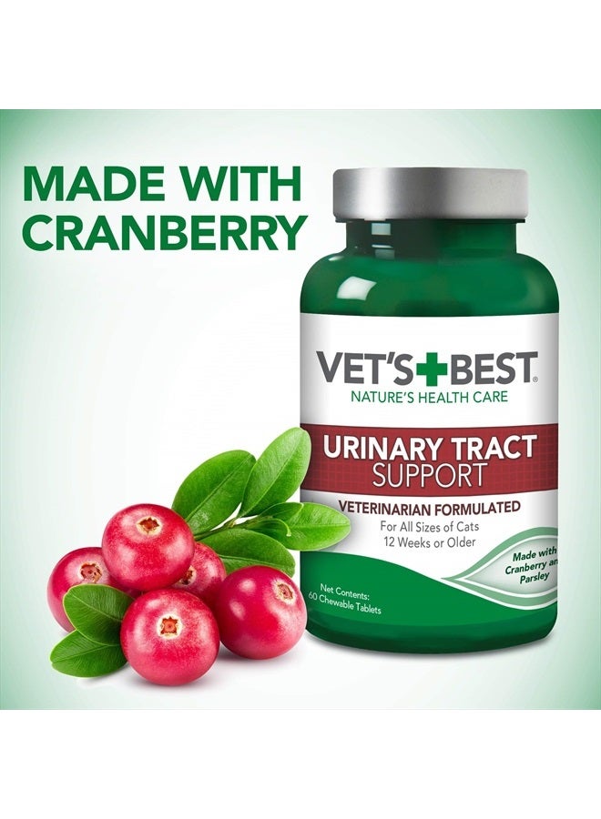 Vets Best Cat Urinary Tract Support Chewables | Supports A Healthy Urinary Tract in Cats | 60 Chewable Tablets - Image 4