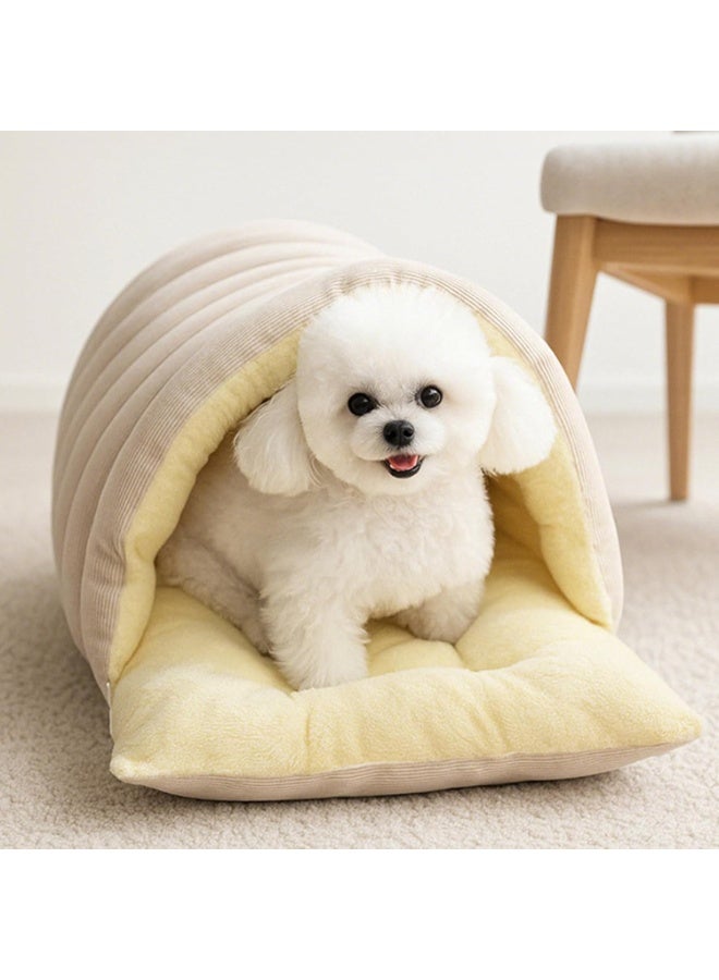 Bukela Cat Cave House, Warming Pet Resting Cave - Soft Indoor Kitten Beds,for Small Medium Large Kitten Puppy Indoor Living Room Garden Yard - Image 3