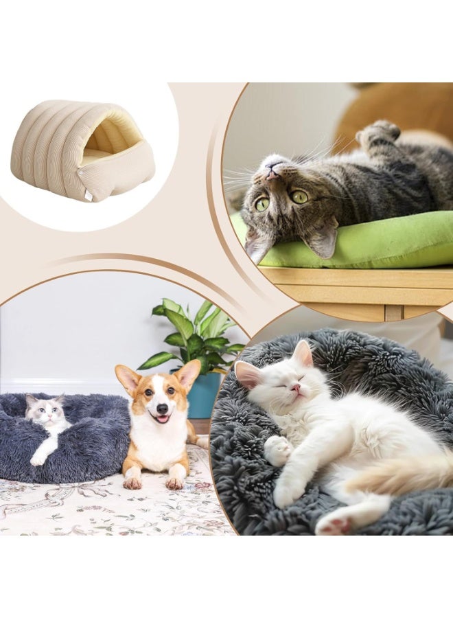 Bukela Cat Cave House, Warming Pet Resting Cave - Soft Indoor Kitten Beds,for Small Medium Large Kitten Puppy Indoor Living Room Garden Yard - Image 5