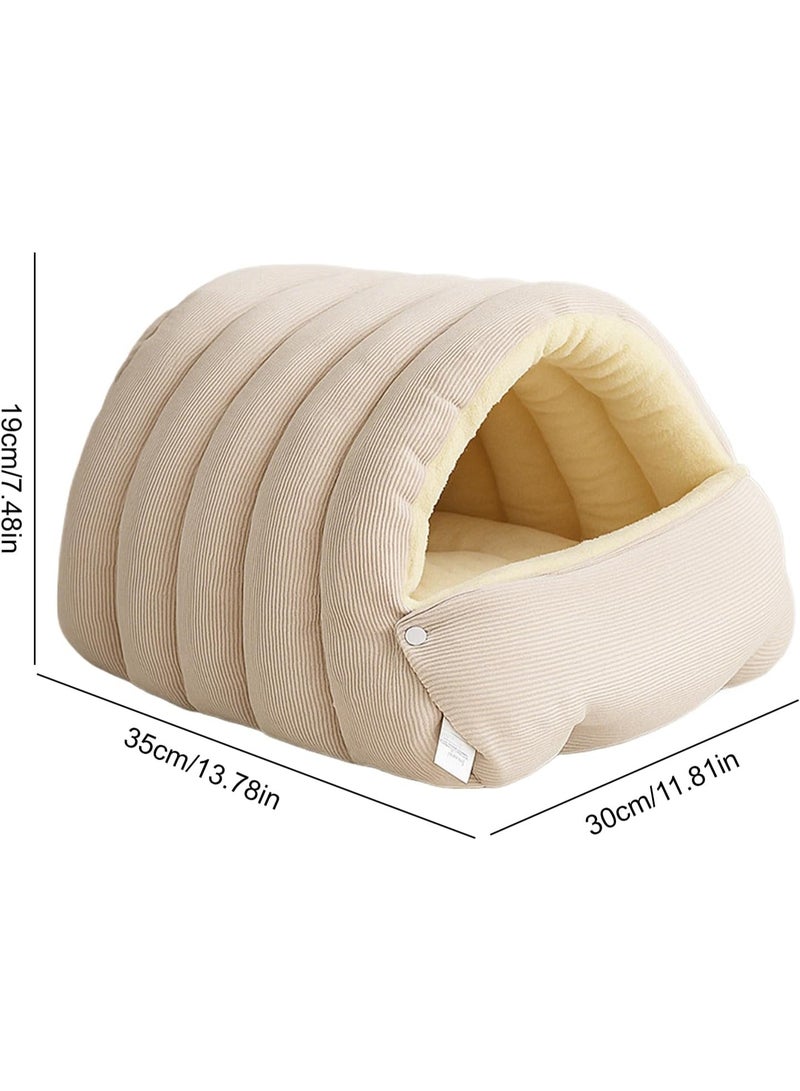Bukela Cat Cave House, Warming Pet Resting Cave - Soft Indoor Kitten Beds,for Small Medium Large Kitten Puppy Indoor Living Room Garden Yard - Image 4