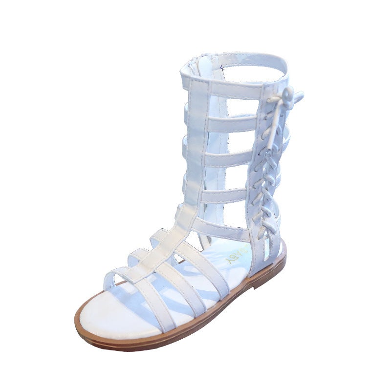 Girls'' Sandals 2025 Kidsren''s Summer Little Girls Korean Style Roman Shoes for Small and Medium-Sized Kidsren Princess Shoes Trendy Non-Slip Breathable - Image 5