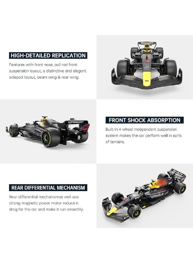 1:18 Racing Car Model , Electric Remote Control Toy Vehicle With Decals , Model Car Gift For Boys And Girls Black 31.2 cm*11.2 cm*6.9 cm - Image 4