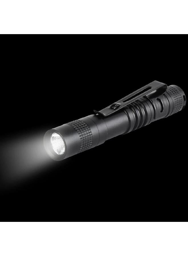 Ultra Slim Portable 900LM Mini LED Flashlight Belt Clip Pen Light Tactical Torch 9 cm (1 Pack)  - Image 2