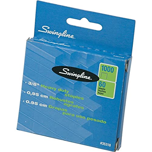 Swingline S.f. 13 Heavy-Duty Staples, 0.38" Leg, 0.5" Crown, Steel, 1,000/box - Image 2