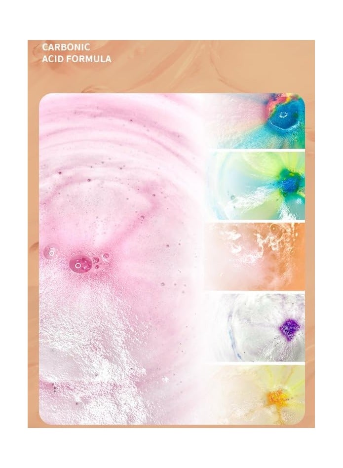 Soofam 10 Piece Bath Bombs for Kids, Organic Bubble Bath Bombs with Solar System Gemstones,Natural Organic Essential Oil Spa Gift Set for Boys Girls - Image 3