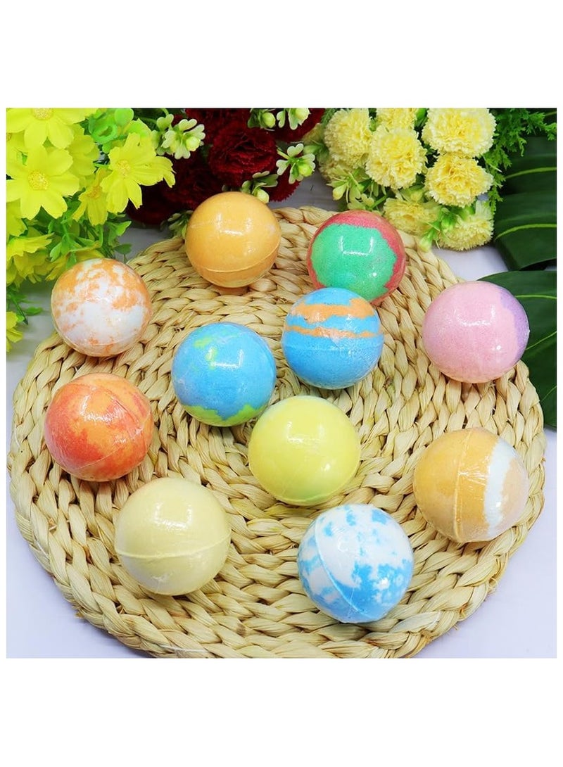 Soofam 10 Piece Bath Bombs for Kids, Organic Bubble Bath Bombs with Solar System Gemstones,Natural Organic Essential Oil Spa Gift Set for Boys Girls - Image 5