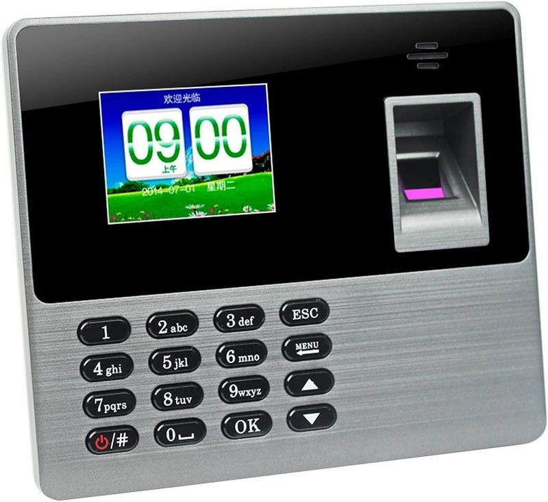 Attendance Machine Time Card Machine P-80 Fingerprint Password Time Clock Fingerprint Time Attendance Machine Voice Prompt - Image 2