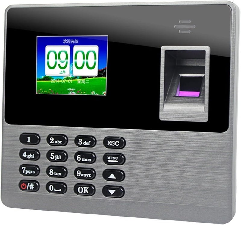 Attendance Machine Time Card Machine P-80 Fingerprint Password Time Clock Fingerprint Time Attendance Machine Voice Prompt - Image 1
