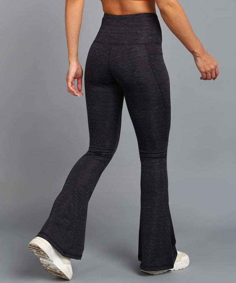 Rock Paper Scissors Premium Flare Gym Pants, Bootcut Style High-Waisted, Sweat-Wicking, Athletic Fit Wide Leg Gym Tights for Working Out, Pilates,Yoga, Fitness & Training - Image 3
