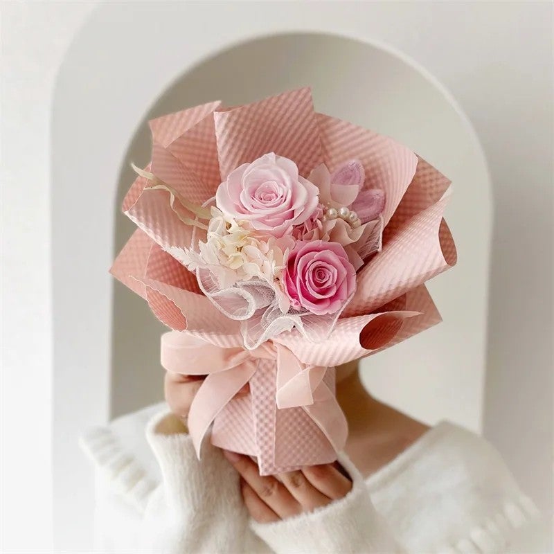 Bluejw Colorful Dried Flower Bouquet Mini, Natural Dried Plants for DIY Crafts, Valentine's Day Gift, Home Decor, Luxury Handmade Material - Image 1