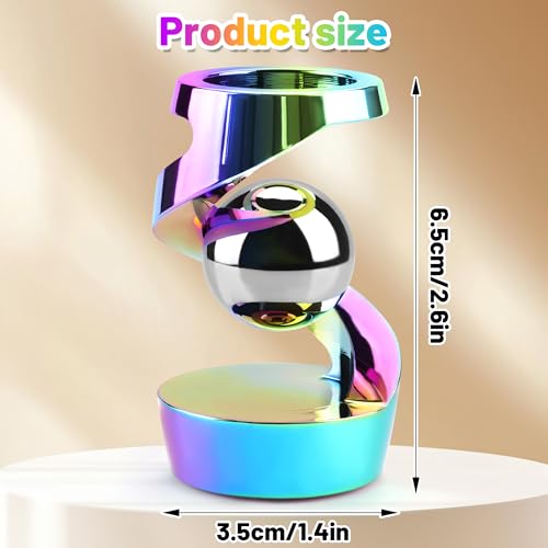 DOLASEV Kinetic Desk Toys Kinetic Spinning Desk Toys for Office for Adults Desk Fidgets for Adults Kinetic Spinning Fidget Toy Rainbow - Image 5