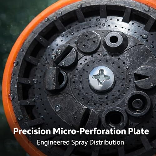 Episkey 8-Pattern High-Pressure Garden Hose Nozzle – Heavy-Duty Water Spray Gun with Leak-Proof Design, Metal Grip Lock, Adjustable Flow for Garden Watering, Car Washing & Cleaning - Image 4