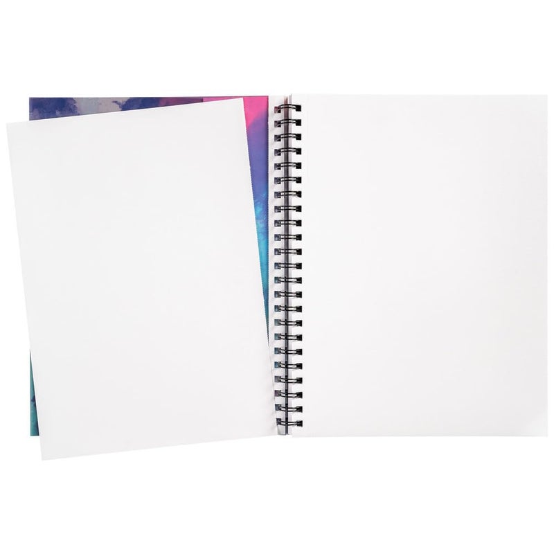 UCreate Fashion Poly Sketch Book, Watercolor Splash, 9" x 12", 1 Count - Image 3
