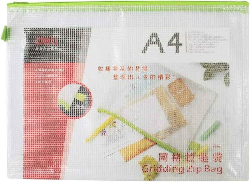 Deli E5596 Zip Bag Mesh, Assorted Color - 10 PCs - Image 3