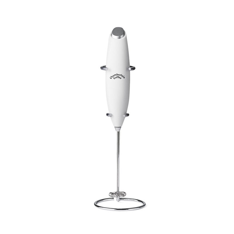 Chamberlain Coffee White Milk Frother - Handheld Frother for Coffee, Matcha, Hot Chocolate and Drink Mixer - Electric Foam Maker - White - Image 1