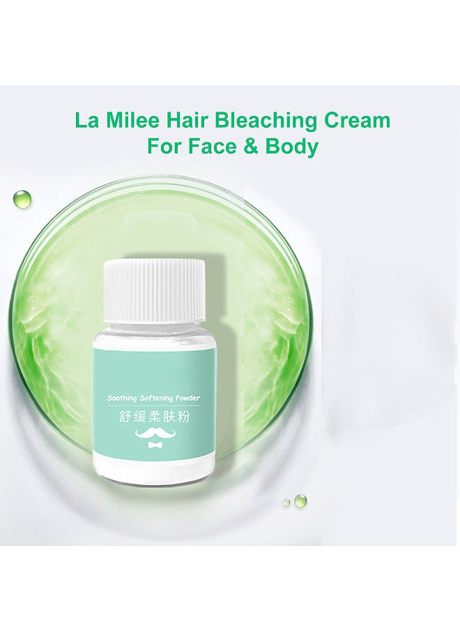 Generic - La Milee Extra Strength Creme Bleach Facial Hair Bleaching Cream Fade Hair Color For Face & Body Soothing Moisturizer 30g + Soothing Softening Powder 20g + Aloe Gel 50g - Image 1