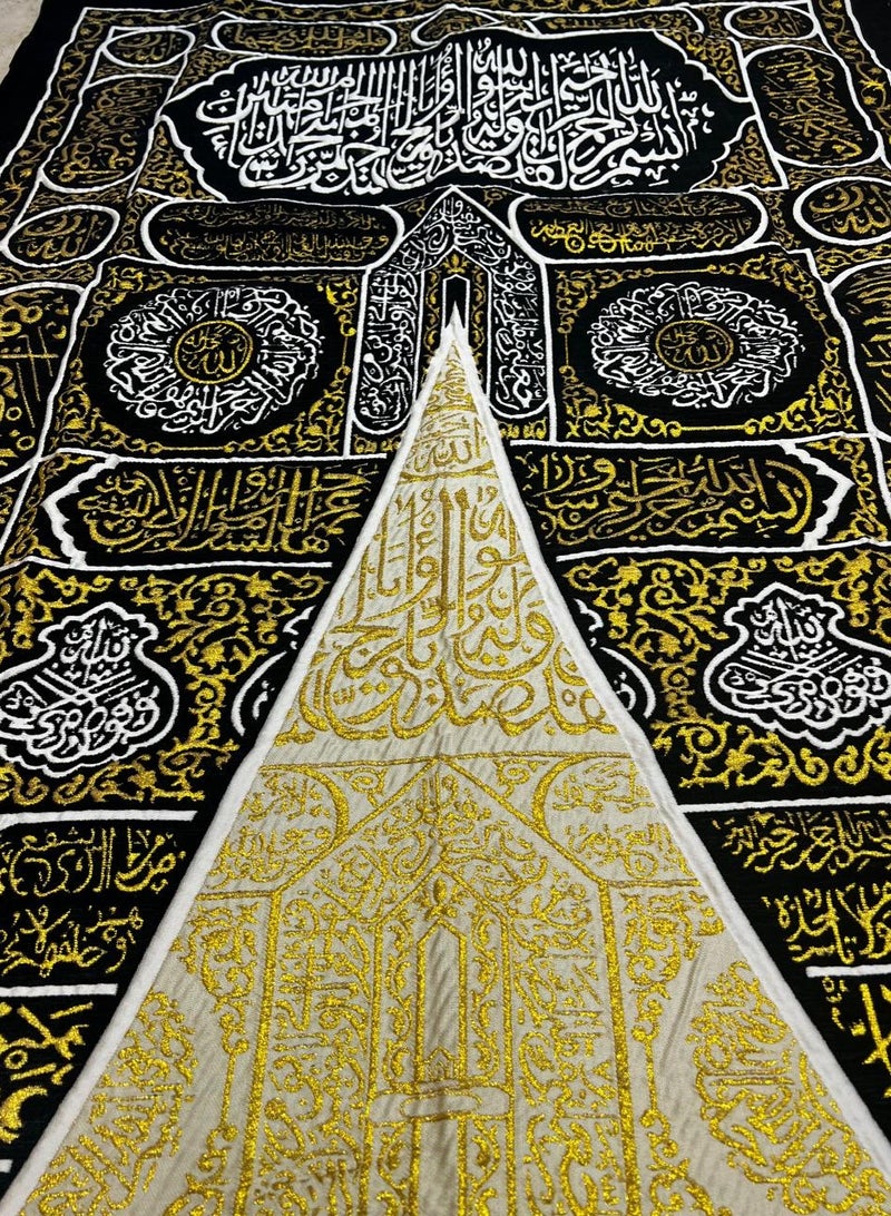Mural of the Holy Kaaba Gate of excellent quality and wonderful size Size 165*95 cm Equipped with a back pocket at the top and bottom to make it easy to place a frame or hanging on the wall - Image 2