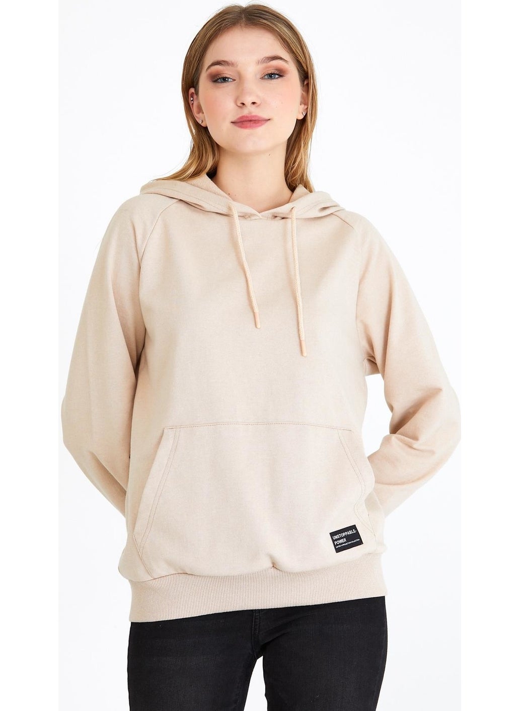 Women's Beige Hooded Basic Knitted Sweatshirt - pzsku/ZCF56ED70FB65D236008FZ/45/_/1725721642/94ba00c5-84e5-40d9-8812-e011abe9f5a9