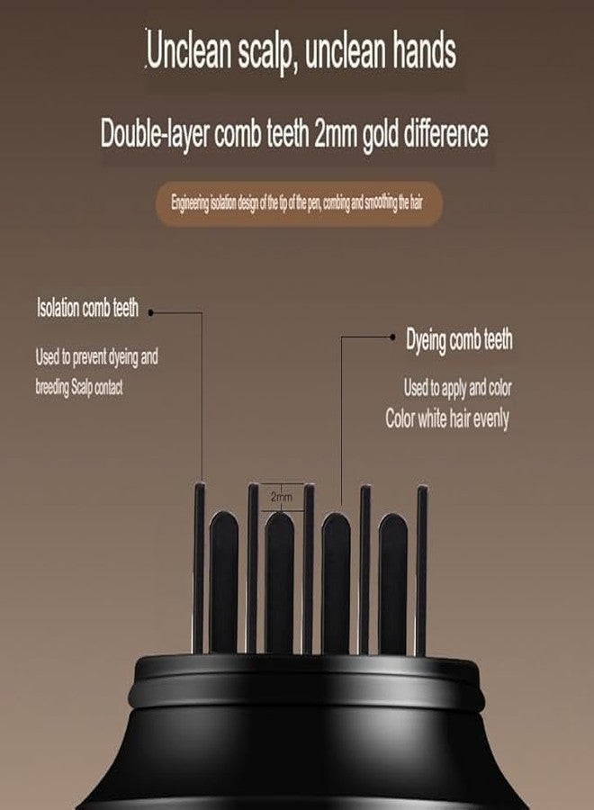 GABANIZ Hair Color Pen Stick with Comb | Instant Hair Touch-Up Dye for Grey Coverage | Waterproof & Sweat-Resistant Portable 2-in-1 Hair Colour Applicator for Men & Women - Image 5