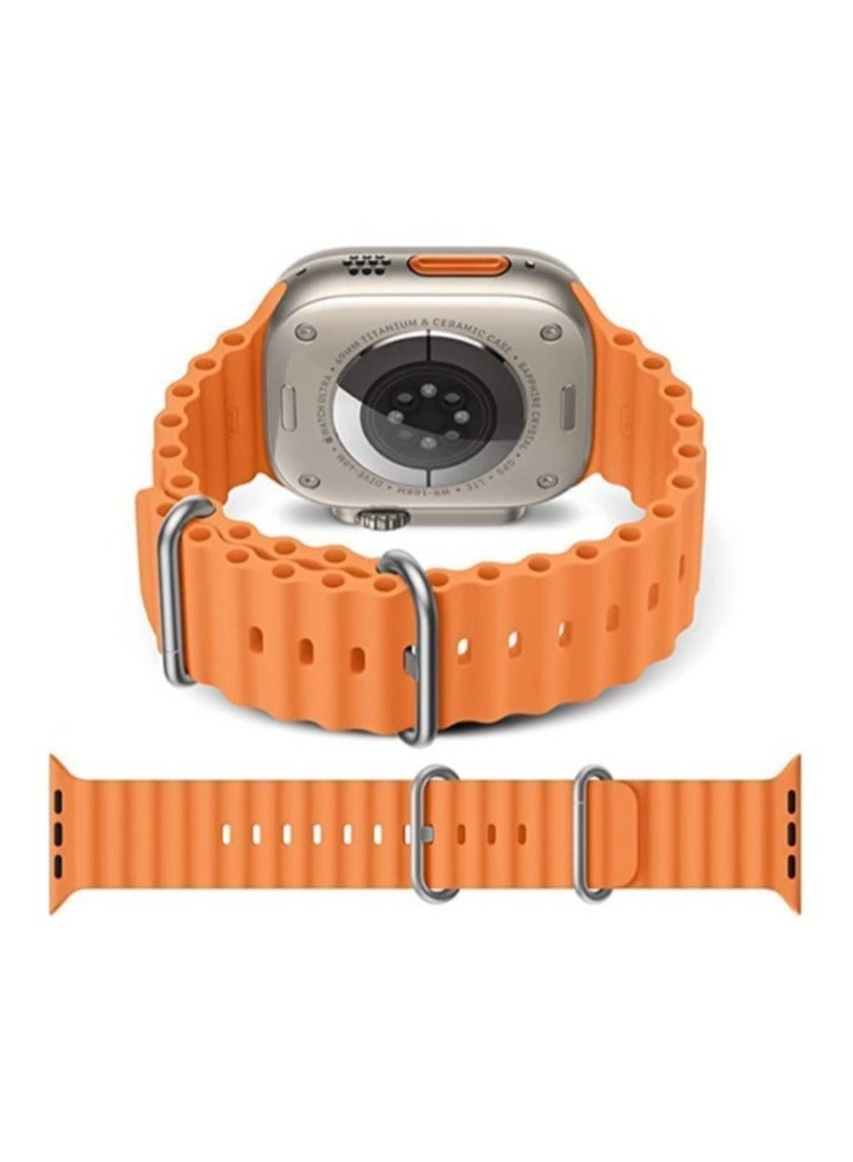 Sport New Silicone Band Compatible with Apple Watch Ultra Ocean 42/44/45/49mm Strap for iWatch Series Ultra 8 7 6 5 SE - Image 3