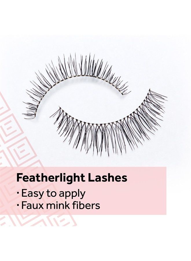 EYLURE Naturals No. 031 Reusable Eyelashes, Adhesive Included, 1 Pair