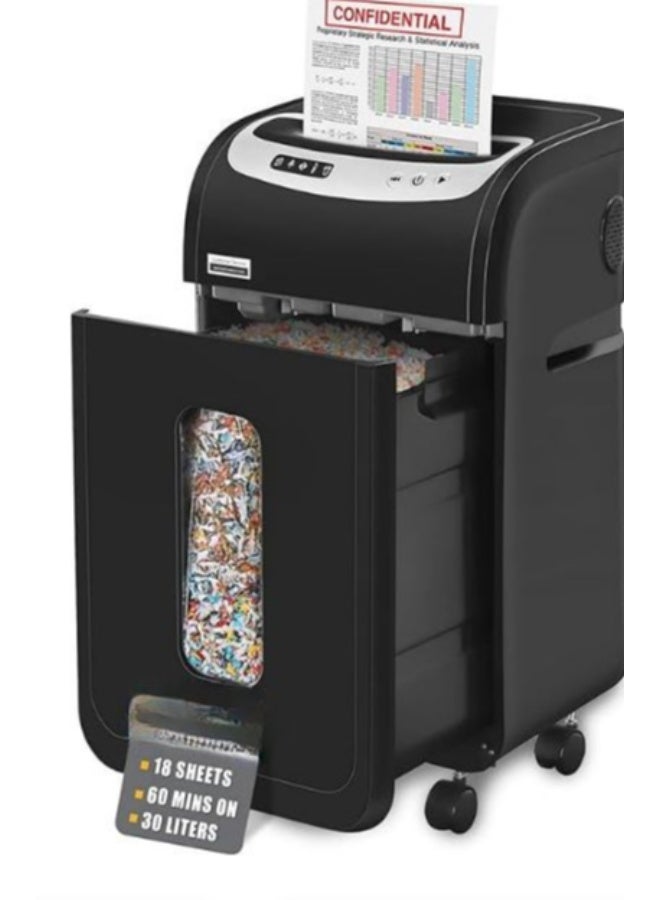 Vidateco 16 Sheet Paper Shredder, Heavy Duty Document Shredder for Home and Office Use, High Capacity Paper Cutting Machine - Image 1