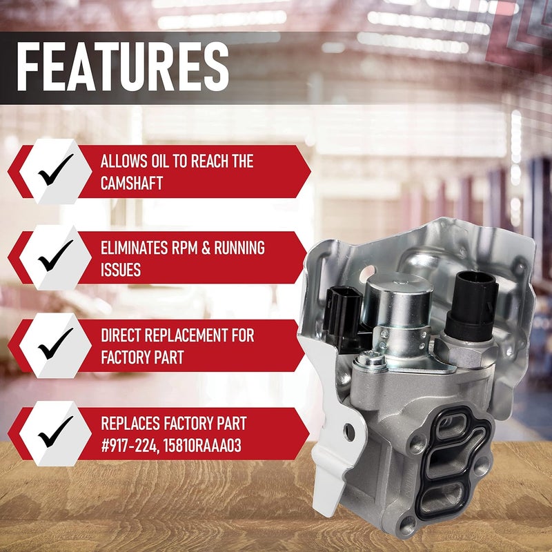 AA Ignition Spool Valve Assembly with Oil Pressure Switch - VTEC Solenoid for Honda & Acura Vehicles - Image 2