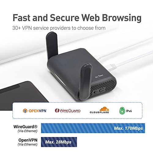 GL.iNet GL-A1300 Pocket VPN Travel Router - Portable Wi-Fi Router for Travel, Easy to Set up, Connect to Public & Hotel Wi-Fi login Page - Image 2