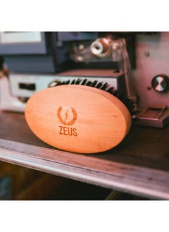 Zeus Oval Military Beard Brush Boar Bristle Military Style Beard Brush For Men Made In Germany (Firm Bristles) Q91  - Image 5