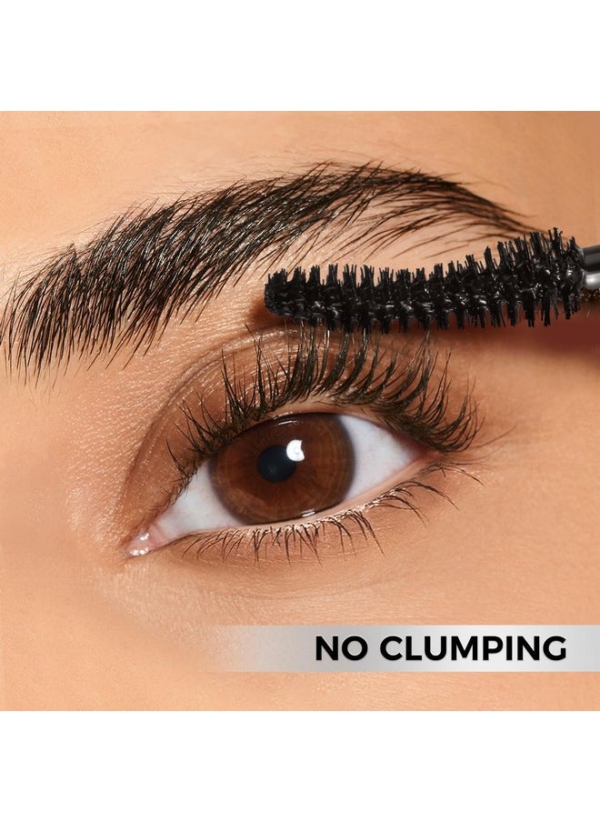 SACE LADY - SACE LADY Waterproof Mascara with Lash Curler Volume and Length, Black No Clump Lift Lash Mascara, Lasting Smudge-proof Natural Looking Curl Eye Makeup Set, Cruelty Free, 0.28Oz - Image 1