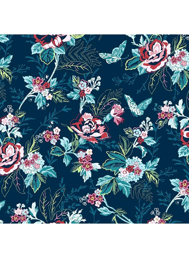 فيرا برادلي حقيبة سفر نسائية صغيرة من القطن مع مشبك - Image 3