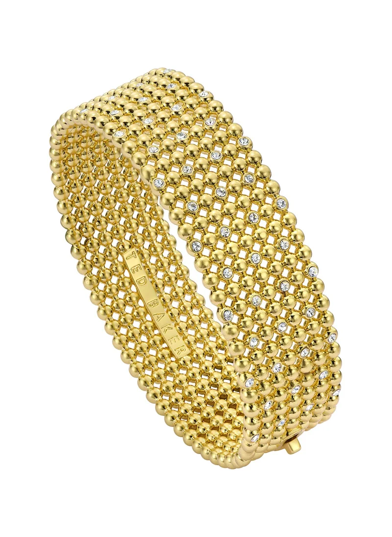 تيد بيكر Crystal Bobble Wide Bangle Bracelet