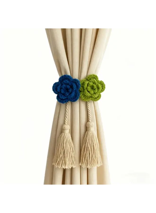 10 Colors 3D Handmade Crochet Rose Flower Patches for Crafts Clothing Home Decor - Image 5