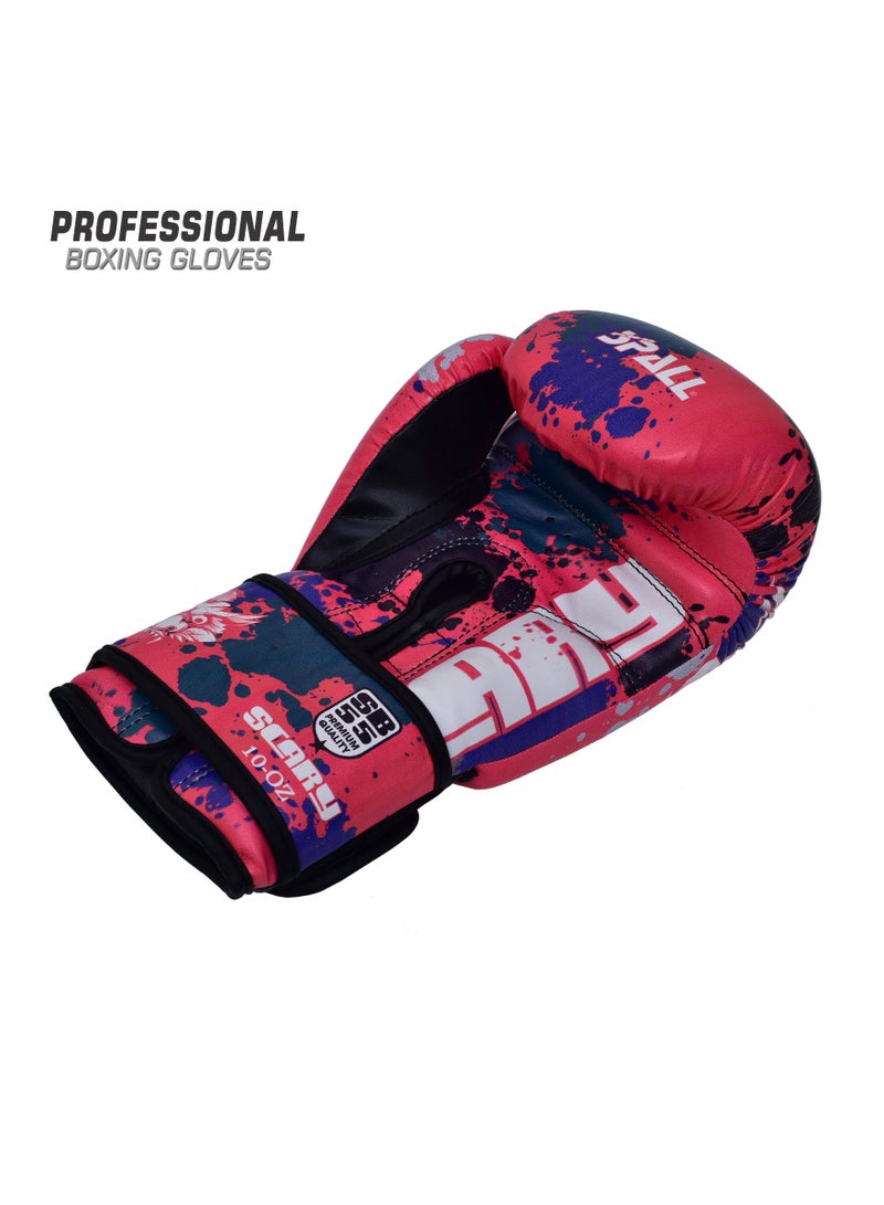 Spall Scary Boxing Gloves Premium Material For Men And Women Adjustable Durable Foam Padding For Boxing Kickboxing Muay Thai  - Image 2