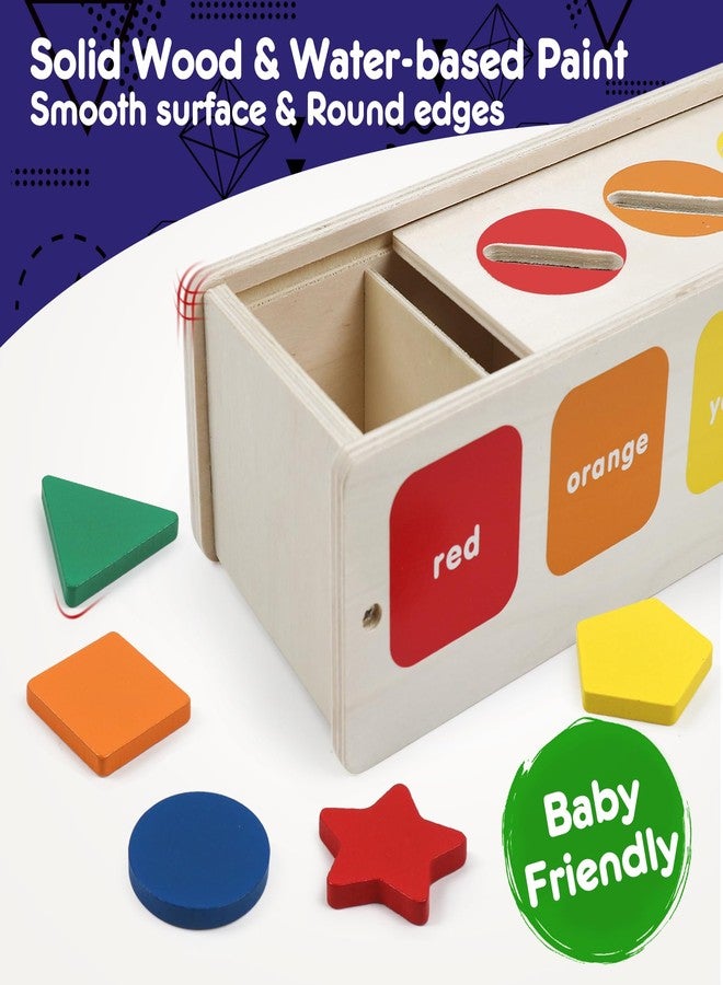 ROOCHKD Wooden Sorting Toys Montessori Color & Shape Sorter Class Activity Toddlers Fine Motor Game for Colors and Shapes Recognition, X-mas Stocking stuffers New Year Gifts for 2-5 Year Old Boys and Girls - Image 2