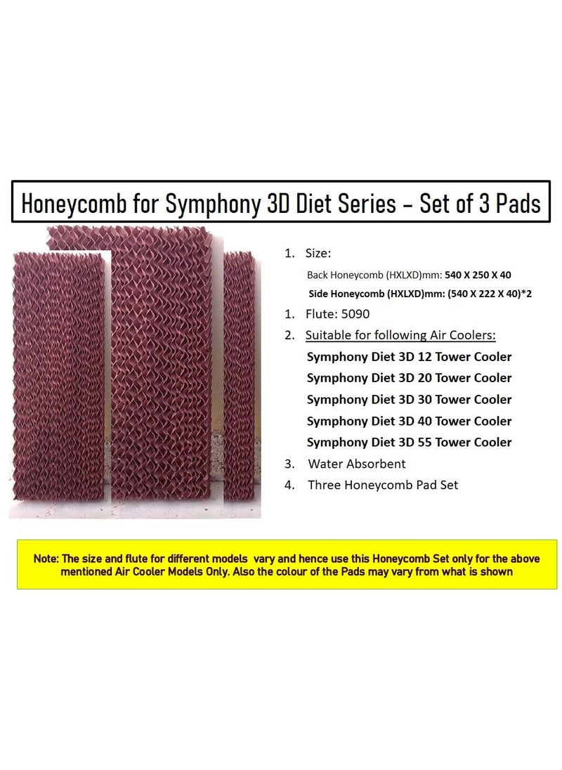 HAVAI - HAVAI Honeycomb Pad Set of 3 for Symphony Diet 3D 12 Litre Tower Cooler - Image 1