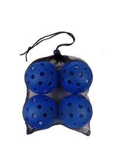 Generic Outdoor Pickleball Paddle 40 Holes 74mm Indoor And Outdoor 26 Holes Injection Moulding Ball Pickleballpaddle PE Material 40 hole blue 4 Pack [mesh bag packaging]] 