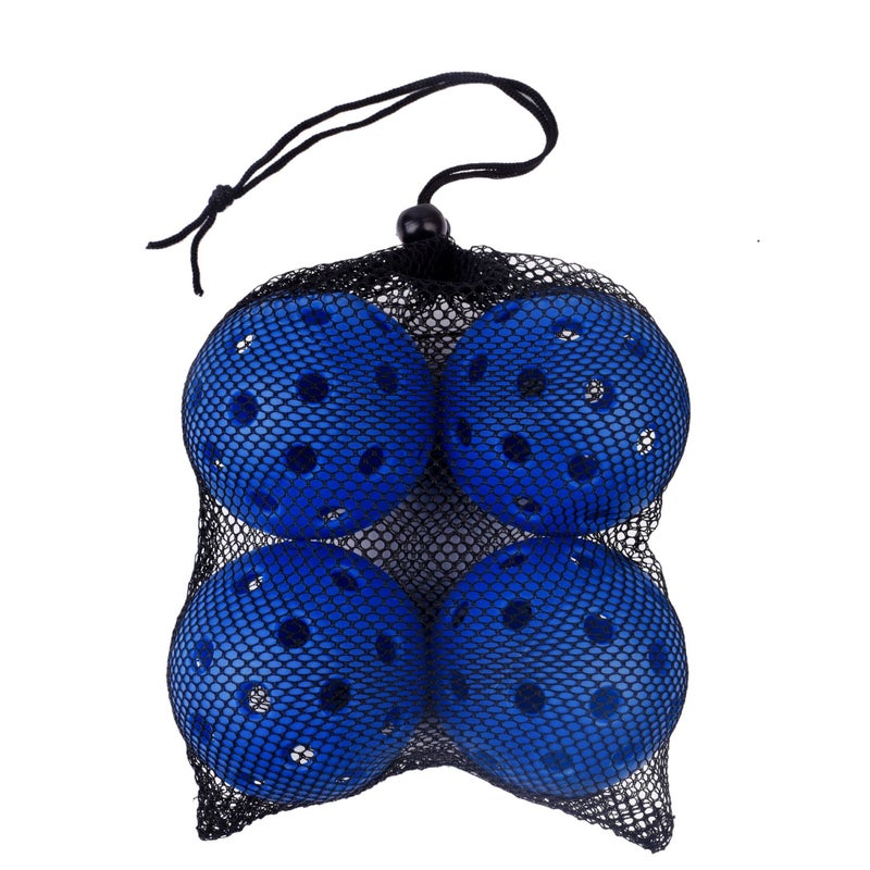 Generic Outdoor Peak ball factory direct 40 holes 74mm indoor and outdoor 26 holes plastic injection ball pickleballpaddle 40 hole blue 4 Pack [net bag packaging]] 