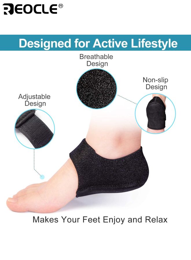 REOCLE 1Pair Plantar Fasciitis Socks with Arch Support Foot Care Compression Sleeve Night Pain Relief Eases Swelling and Heel Spurs Ankle Brace Support for Fast Pain Relief for Men and Women - Image 3