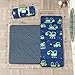 Primlect Thickened Toddler Nap Mat with Removable Pillow and Minky Blanket Extra Large 55x35 Sleeping Bag Washable Roll up Perfect for Daycare Preschool Kindergarten Boys Excavator - Image 4