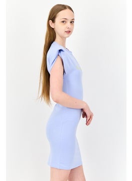 adidas Originals Women Sportswear Fit Short Sleeves Outdoor Dress, Lavender  - Image 4