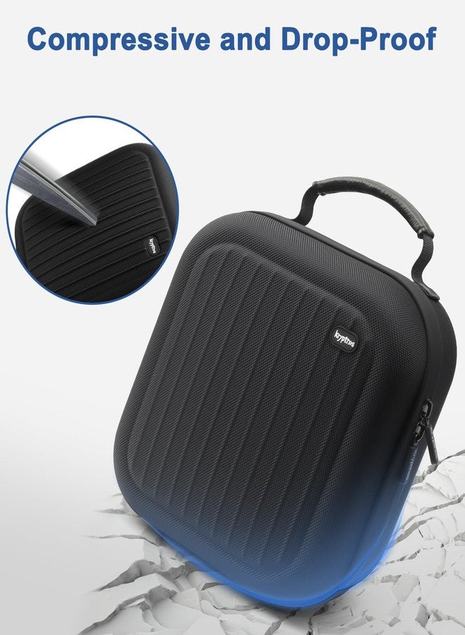 Krypthos Hard Carrying Case Compatible with Meta Quest 3S/Quest 3/Quest 2/Vision Pro, Portable VR Gaming Headset and Touch Controllers Case with Lens Protector, Suit for Travel and Home Storage-Black - Image 5