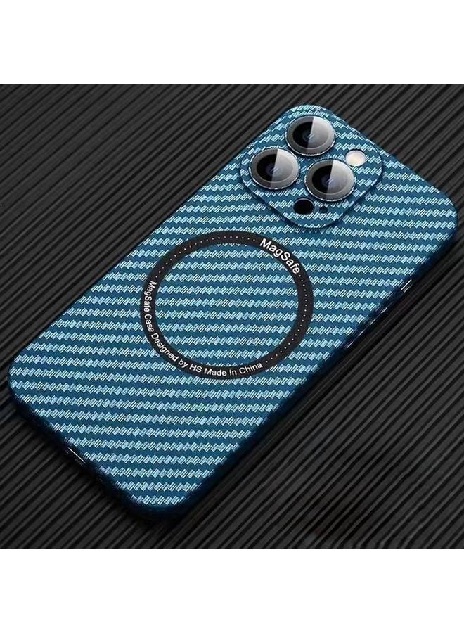 The Bros Case For iPhone 14 Pro MagSafe Magnetic PC Carbon Fiber Phone Case with Lens Film
