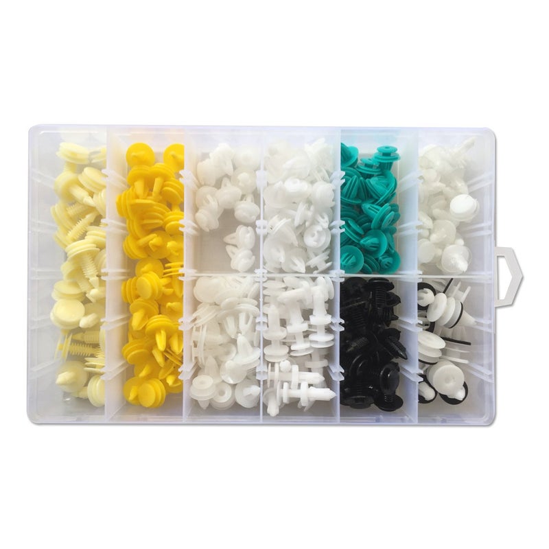 Lantee 210 Pcs Automotive Car Clips Assortment - 10 Types of Nylon Auto Body Trim Bumper Door Panel Retainer Push Type Pins Fasteners for GM, Chrysler, Ford, Jeep, Toyota, BMW in Plastic Box - Image 3