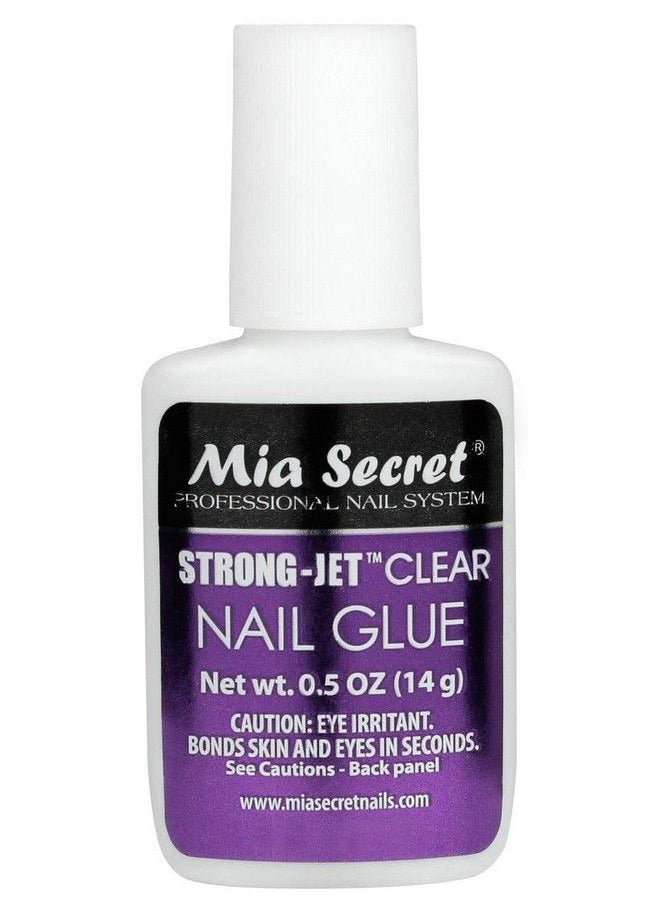 MIA SECRET Strongjet Brush On Clear Nail Glue 335 Ideal To Adhere Crystals Over Any Acrylic And Gel Surface  - Image 2