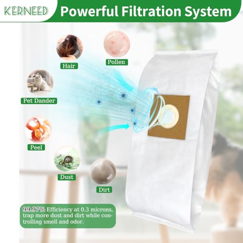 Kerneed 5 Pack Type Y HEPA Vacuum Bags for Hoover WindTunnel Upright Style Y, Z, YZ Vacuum Cleaners, Replace Part 4010100Y - Image 5