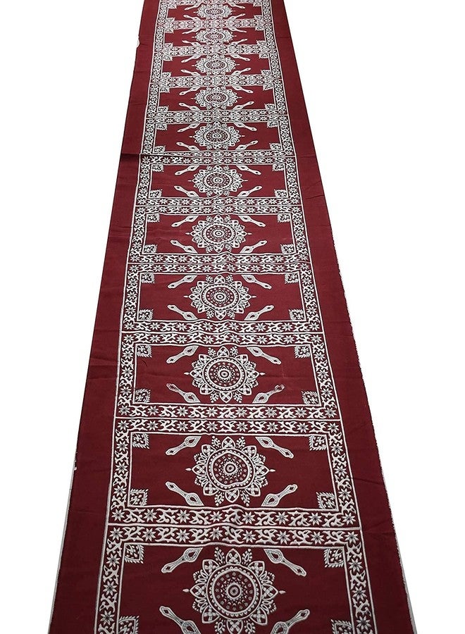 Hesch 9 Long Printed Cotton Dastarkhan for Food Muslim, Floral and Traditional Design Printed Cotton Dastarkhan for Food Muslim 22 Seater - Image 1