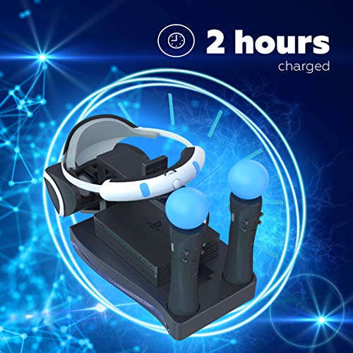 Skywin حامل Skywin PSVR لسماعة PlayStation VR ووحدات التحكم Move – محطة شحن وعرض، هدية لعيد الميلاد، هدية عيد ميلاد، مفاجأة عيد الفصح، وفكرة هدية للعطلات للاعبين، المراهقين والرجال - Image 2